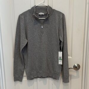 Calvin Klein Women’s Charcoal Zip-Up Sweater